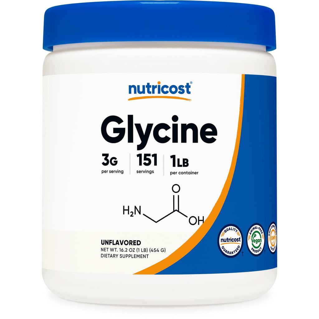 Nutricost Glycine Powder 1lb - Non-GMO, Gluten Free