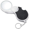 TECHSHARE Magnifying Glass with Light, Lighted Magnifying Glass, Handheld Pocket Magnifier Small Illuminated Folding Hand Held Lighted Magnifier for Reading Coins Hobby Travel - 45 Mm Diameter