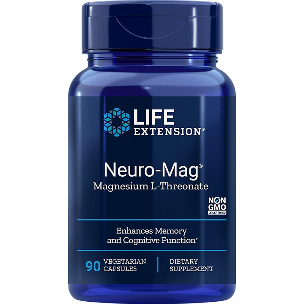 Life Extension - Neuro-Mag, Magnesium L-Threonate Dietary Supplement 90 capsules