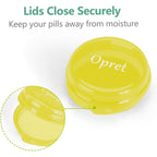 Buy now Opret Small Pill Box (3 Pcs), Cute Pill Case Portable for Pocket Purse Briefcase Travel Pills Box Medicine Storage Container Earplug Case at indiglob india