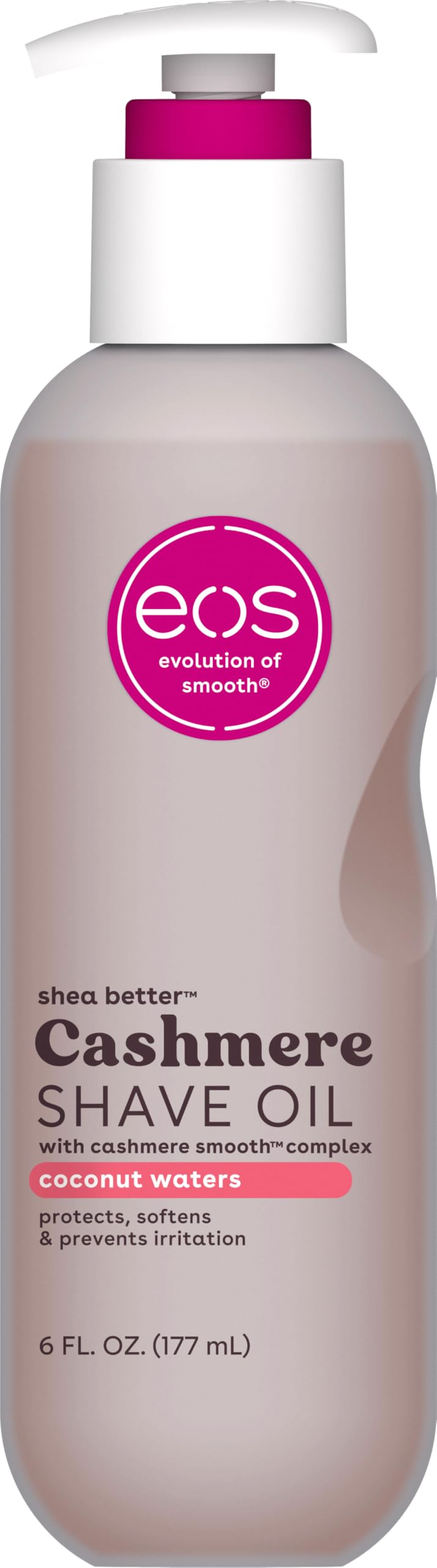 Buy now eos Cashmere Shave Oil â€“ Fresh & Cozy, Moisturizing Shave Oil with Shea Butter & Glycerin, Helps Prevents Irritation & Razor Burn, Vegan, 6 fl oz at indiglob india