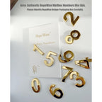 Buy now Mailbox Numbers for Outside, 2 Inch Door Address Number Stickers for Apartment Room, Gold Shiny, 1 Set of 10 Pcs. at indiglob india