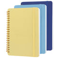 Utron 3 PCS Small Spiral Notebook 5x7, Notebooks for Note Taking, Blue Color Scheme Spiral Journal Notebook, Work Notebook Small Notebooks 5x7 with Strap, Cute Notebooks for Women 70 Sheets/Note Books