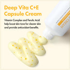 TOSOWOONG Vitamin C Brightening Cream for Even Tone & Dark Spots, Freckles