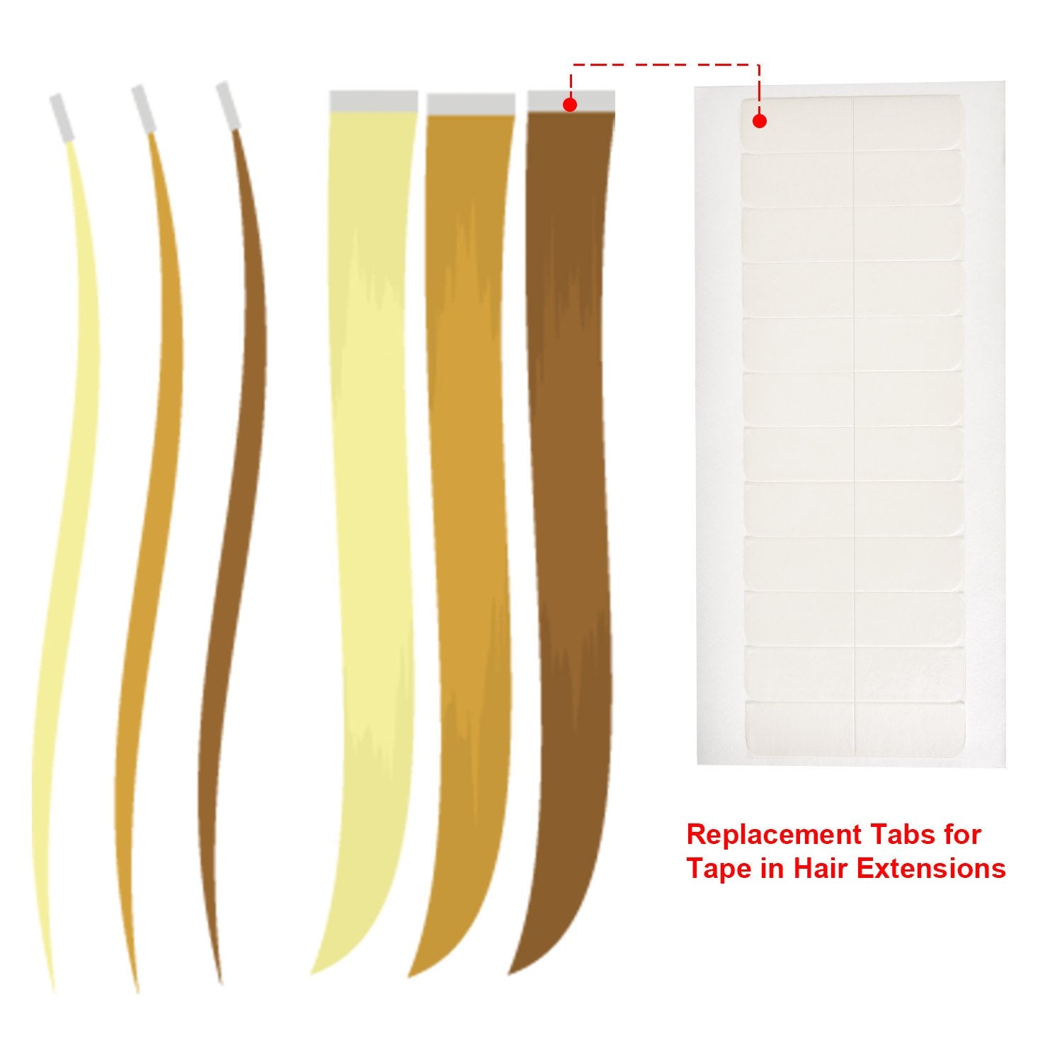 Buy now TecUnite 180 Pcs White Hair Extension Tape Tabs Bulk Double Sided Strong Adhesive Hair Tape in Extension Replacement Wig Strip Waterproof Beauty Tool for Cosplay Party Lace Wigs Toupee Hairpiece at indiglob india