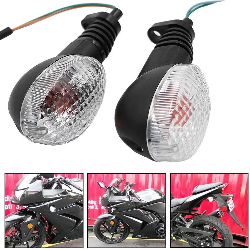 Buy now motoparty Motorcycle Turn Signals For KAWASAKI EX250R NINJA 250R KLX250S KLX250SF VN650 Vulcan S Front/Rear Turn Signal Indicator Light Blinker Lamp Motorcycle,(Transparent Shell) at indiglob india