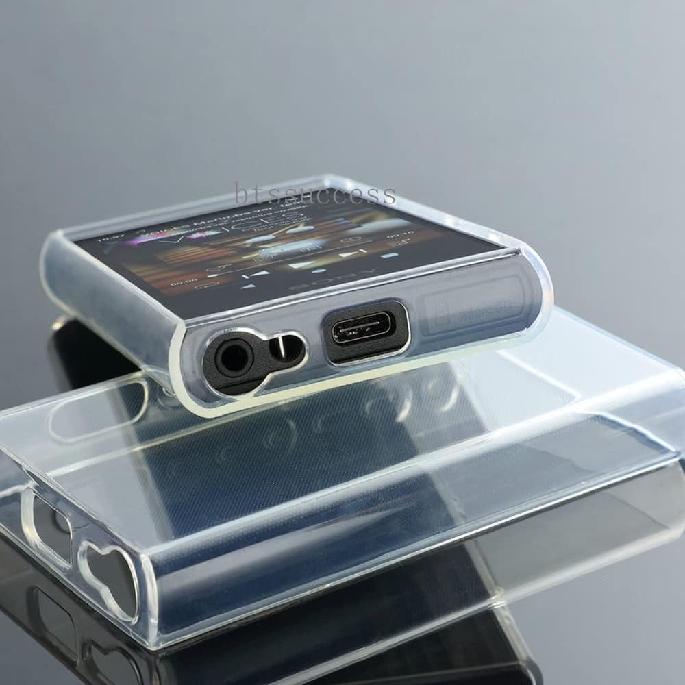 Buy now Soft Clear TPU Protective Shell Skin Case Cover for Sony Walkman NW-A300 Series NW-A306 NW-A307 (Clear case and Glass) at indiglob india