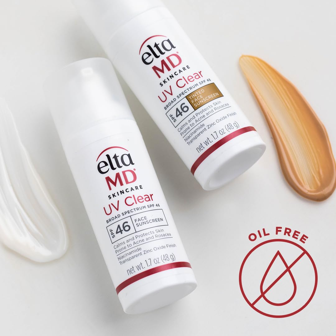 Buy now EltaMD UV Clear Face Sunscreen SPF 46, Oil-Free Sunscreen with Zinc Oxide, Dermatologist Recommended at indiglob india