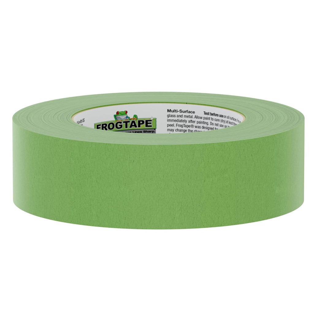 Buy now FrogTape Multi-Surface Painters Tape with PAINTBLOCK, 1.5 Inch Wide (1.41 In. x 60 Yds), Medium Adhesion, Green, 1 Roll (1358465) at indiglob india