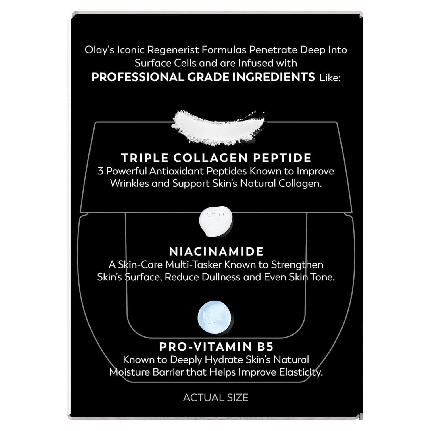 Olay Face Moisturizer, Regenerist Micro-Sculpting Facial Cream for Women - Anti-Aging, Anti-Wrinkle, Firming Skin Care - Triple Collagen Cream, Peptide Moisturizer, Hyaluronic Acid, Niacinamide, 1.7oz