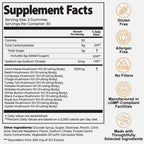 Nutrition Super Mushroom Daily Gummies – All-in-One Functional Gummy with 12 Mushroom Blend Including Lion’s Mane, Reishi, Chaga & Cordyceps – 60 Gummies