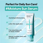 MEDIHEAL Madecassoside Moisture Sun Serum SPF 50+ Sunscreen (1.69 fl oz)