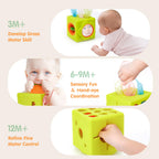 hahaland Silicone Baby Tissue Box Toy - Montessori Baby Toys 6-12 Months