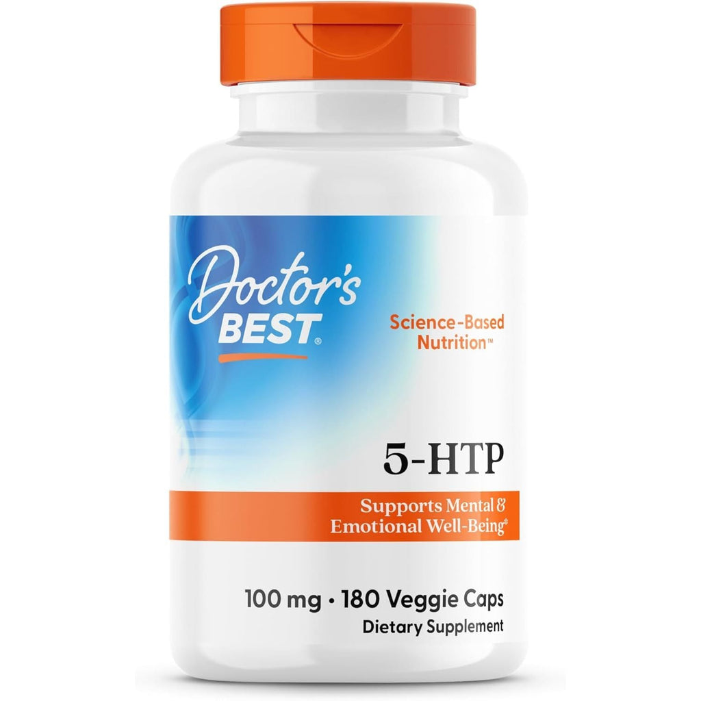 Buy now Doctors Best 5-HTP, Supports Mental & Emotional Well-Being, Non-GMO, Gluten Free, Soy Free, Vegan 180 Veggie Caps at indiglob india
