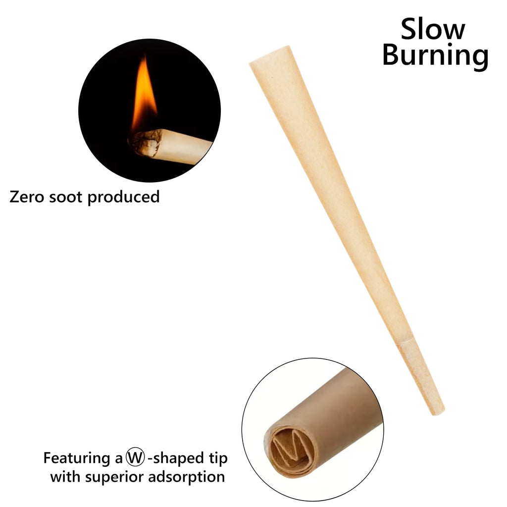 200 PACK Cones Rolling Paper | King Size | 108mm | Pre Rolled Cones with Paper Loader and Packing Sticks