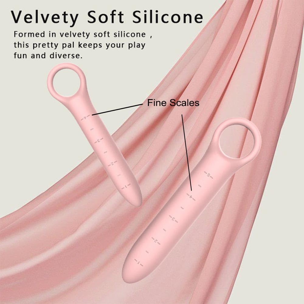 5-Pack Silicone Dilators for Pelvic Floor for Women, Pink