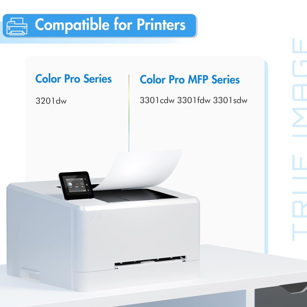 218A Toner Cartridges 4 Pack for HP 218 218X W2180A 3301fdw 3301sdw 3301