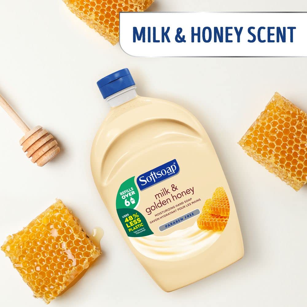 Buy now Softsoap Moisturizing Liquid Hand Soap, Milk and Honey, 7.5 Fluid Ounce, Pack of 6 (Package may vary) at indiglob india