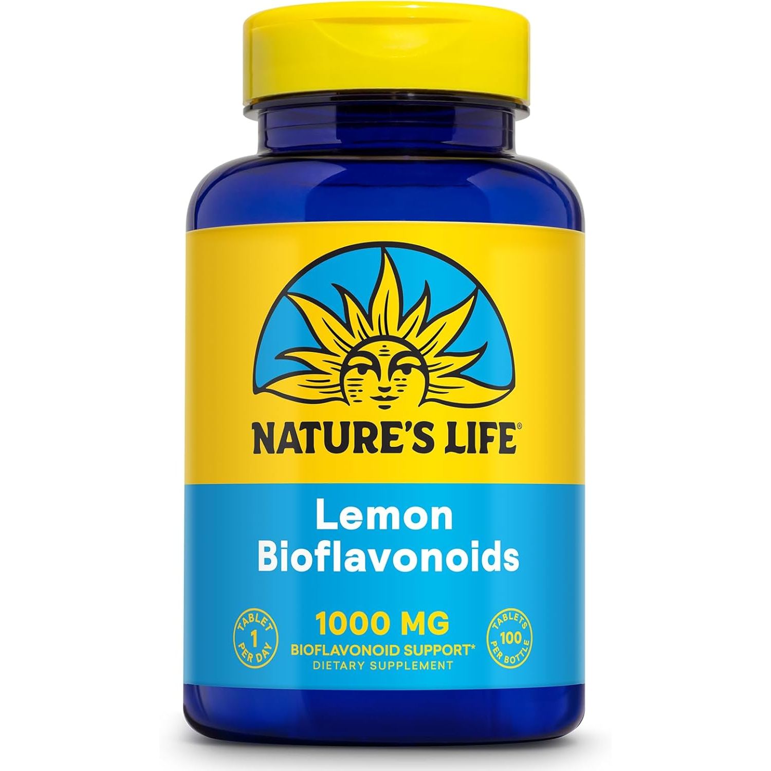 Buy now Nature's Life Bioflavonoids 1000mg per Serving | 250 Capsules | More Than 4 Months Supply | Lemon Bioflavonoid Complex, Hesperidin & Rutin | Antioxidant for Healthy Capillaries & VIT C Absorption 100 Count (Pack of 1) at indiglob india