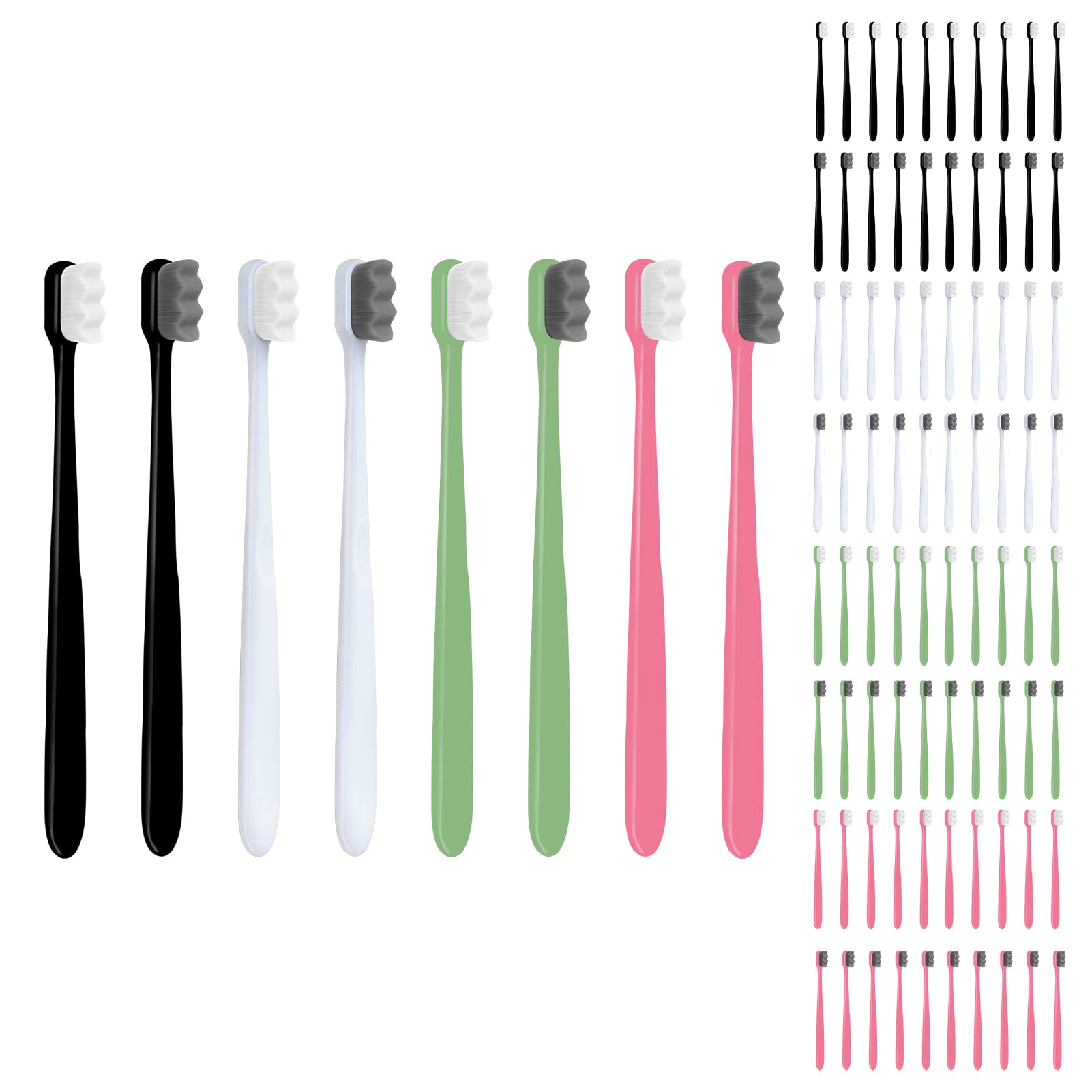 Buy now EasyHonor Extra Toothbrush for Sensitive Gums, Micro Fur Manual Toothbrush with 20000 Soft Floss Bristle for Pregnant Women, Elderly, Braces and Gum Recessions, Protect Fragile Gums (6 Pack) at indiglob india