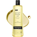 Neutrogena Body Oil Light Sesame Formula, 16 fl. oz | Nourishing Moisturizer, for Before- and After-Shower Application, Lightweight, Non-Greasy Feel