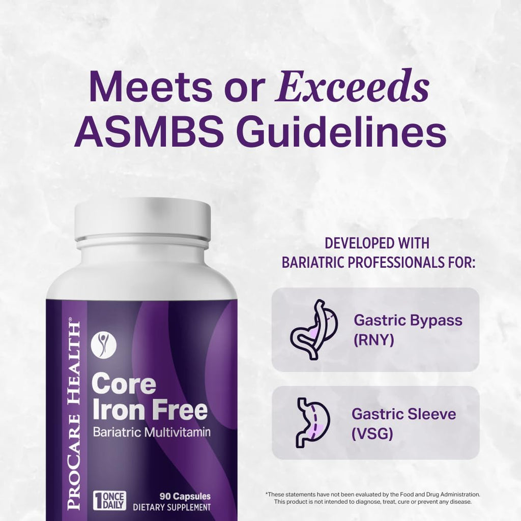 Core Iron Free Bariatric Multivitamin | Capsule | 30ct