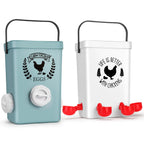 Tgeyd No-Waste Chicken Feeder & Waterer Set, 3 Gallon Automatic Waterer and 15 lb Hanging Feeder for Backyard Chickens, Modern Farmhouse Chicken Coop Essentials