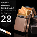 Buy now 3 Pcs Metal Cigarette Box/Case (20 Capacities) - Cigarette Cigar Protective Cover Box - Brushed Aluminum Cigarette Case, Hard Box with Solid Magnetic Flip Top Closure (3 Colors, for Men) at indiglob india