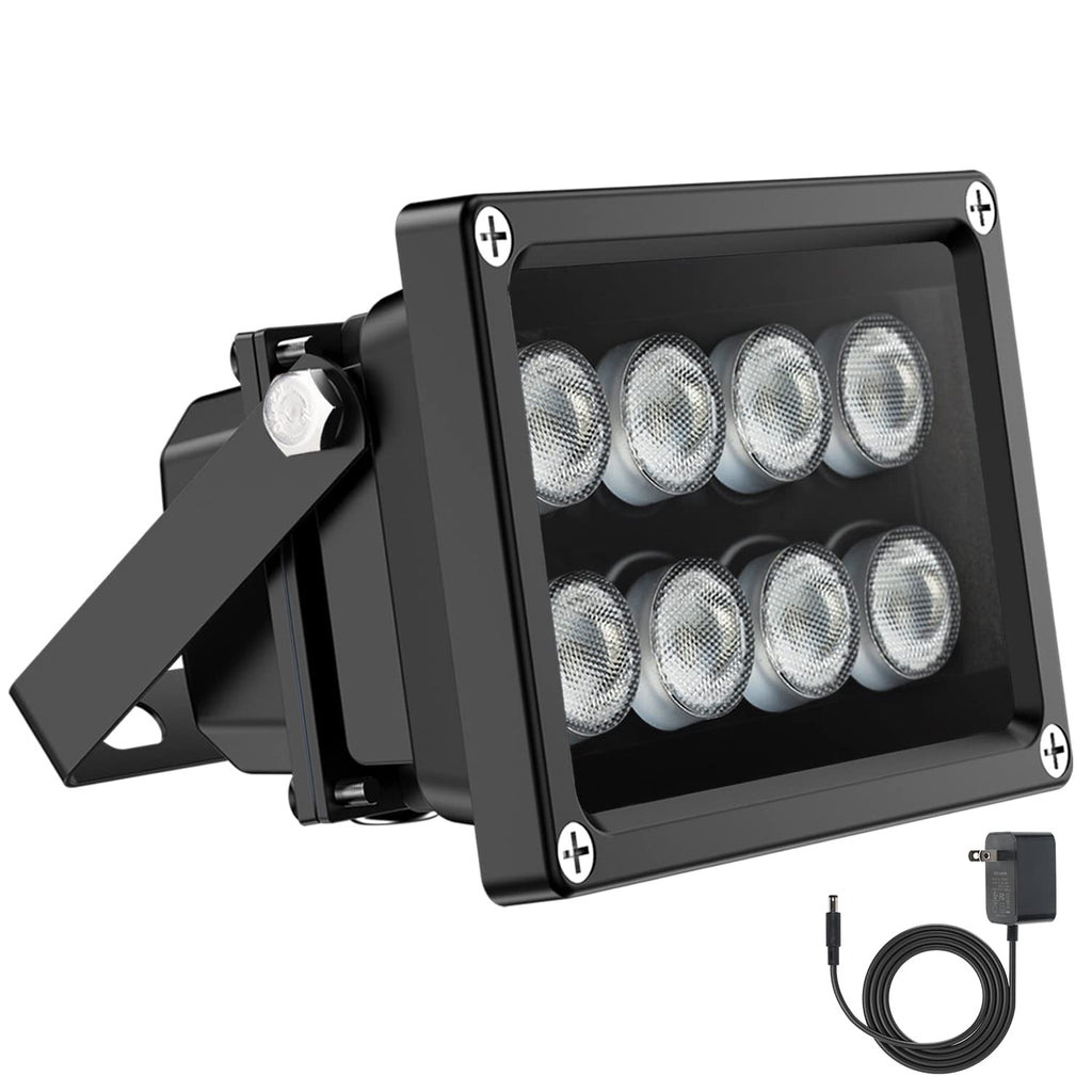 Buy now Univivi IR Illuminator 90 Degree Wide Angle 8-LEDs IR Infrared Light 850nm Infrared Illuminator for Night Vision IP67 Waterproof Outdoor for Security Cameras at indiglob india
