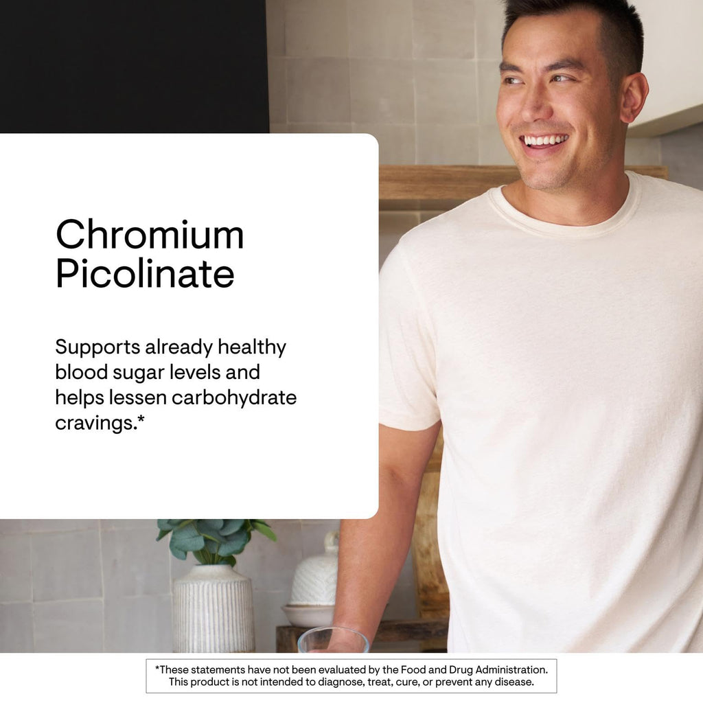 THORNE Chromium Picolinate, 500 mcg Highly Absorbable Chromium, 60 Capsules | Supports Healthy Metabolism, Weight Management & Lean Body Mass, Helps Lessen Carbohydrate Cravings*, NSF Contents Certified