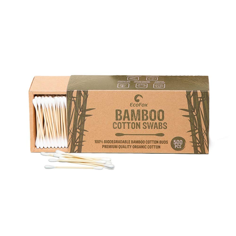 Buy now Bamboo Cotton Swabs 500 Count | Biodegradable & Organic Cotton Buds | Double Tipped Sticks | 100% Eco-Friendly & Natural | Perfect for Makeup & Nail Applications, Arts & Crafts, Removing Dust & Dirtâ€¦ 500 Count (Pack of 1) at indiglob india