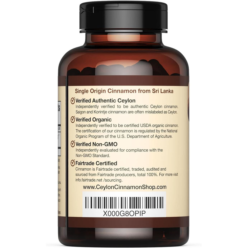 Buy now Ceylon Cinnamon Shop Organic Ceylon Cinnamon (100% Certified) Supplement, 90 Capsules at indiglob india
