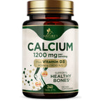 Calcium 1200 mg with Vitamin D3 - Bone Health Supplement, Vitamin D & Calcium Supplements for Women & Men - Bone Strength, Teeth & Immune Support, Nature's Calcium Pills, Bottled in USA - 180 Tablets
