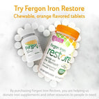 Buy now Fergon High Potency Iron Highly Soluble & Easily Digested, 27 mg Iron, 100 Tablets at indiglob india