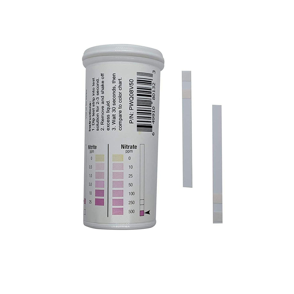Buy now Nitrite 0-25 ppm, Nitrate 0-500 ppm Two Pad Test Strip [Vial of 50 Strips] Default at indiglob india