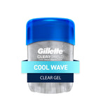 Buy now Gillette Antiperspirant and Deodorant for Men, 72hr Sweat & Odor Protection, Long Lasting Freshness, Anti-White Mark Technology, Clear Gel, Cool Wave Scent, 0.5 oz at indiglob india