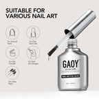 GAOY 16ml Nail Foil Glue, High Adhesion Foil Transfer Gel, UV Nail Polish | High Adhesion Formula, Works with Nail Foils, Nail Stickers & Stamping Plates, UV/LED Cure Required, Easy DIY Nail Art