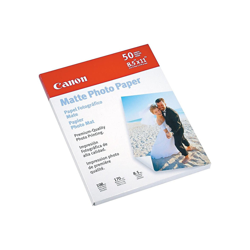 Canon 7981A004 Photo Paper Plus, Matte, 8-1/2 x 11 (Pack of 50 Sheets)