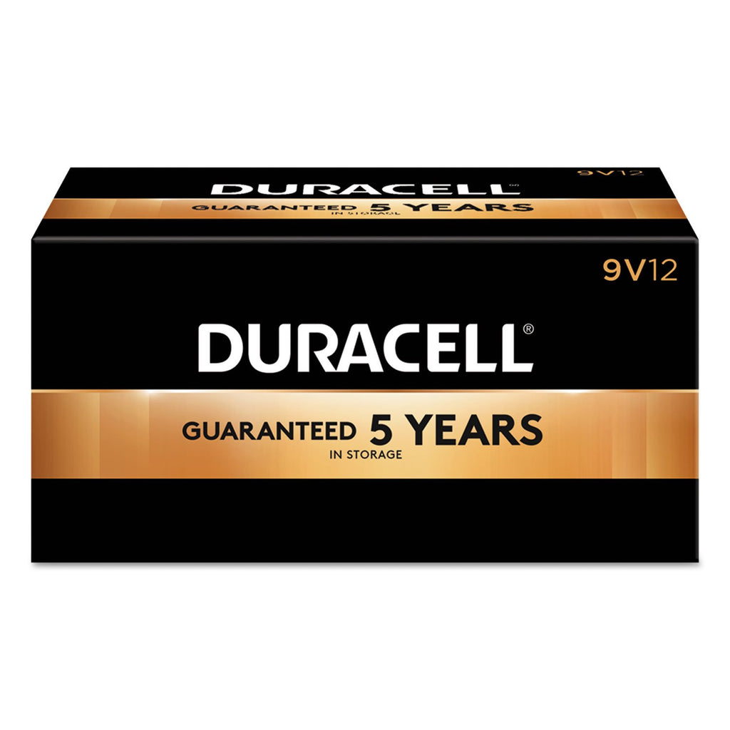 Duracell PGD MN1604BKD Coppertop Battery, Alkaline, 9V Size (Pack of 12)