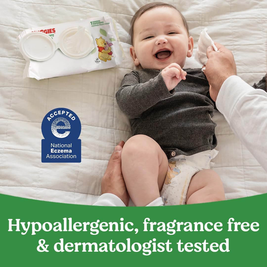 Buy now Baby Wipes, Huggies Natural Care Sensitive Baby Diaper Wipes, Unscented, Hypoallergenic, 1 Flip-Top Packs (56 Wipes Total) at indiglob india