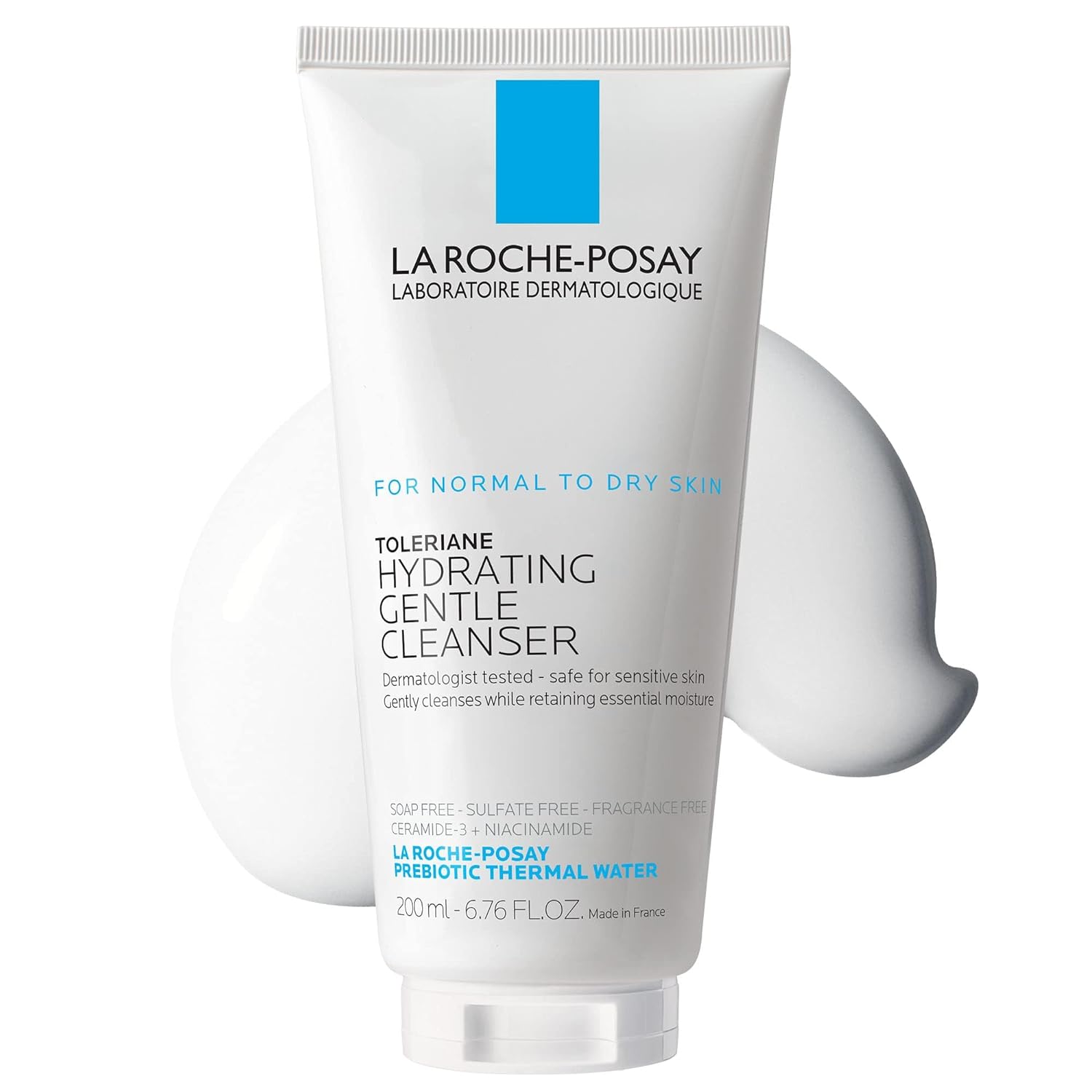 Buy now La Roche-Posay Toleriane Hydrating Gentle Face Cleanser, Hydrating Facial Cleanser With Niacinamide + Ceramides, Daily Face Wash For Dry Skin To Normal Skin, Sensitive Skin Tested, Fragrance Free 6.76 Fl Oz (Pack of 1) 6.76 Fl Oz (Tube) at indiglob india