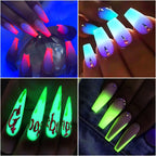 Glow in The Dark Pigment Powder,12 Colors Luminous Iridescent Acrylic Nail