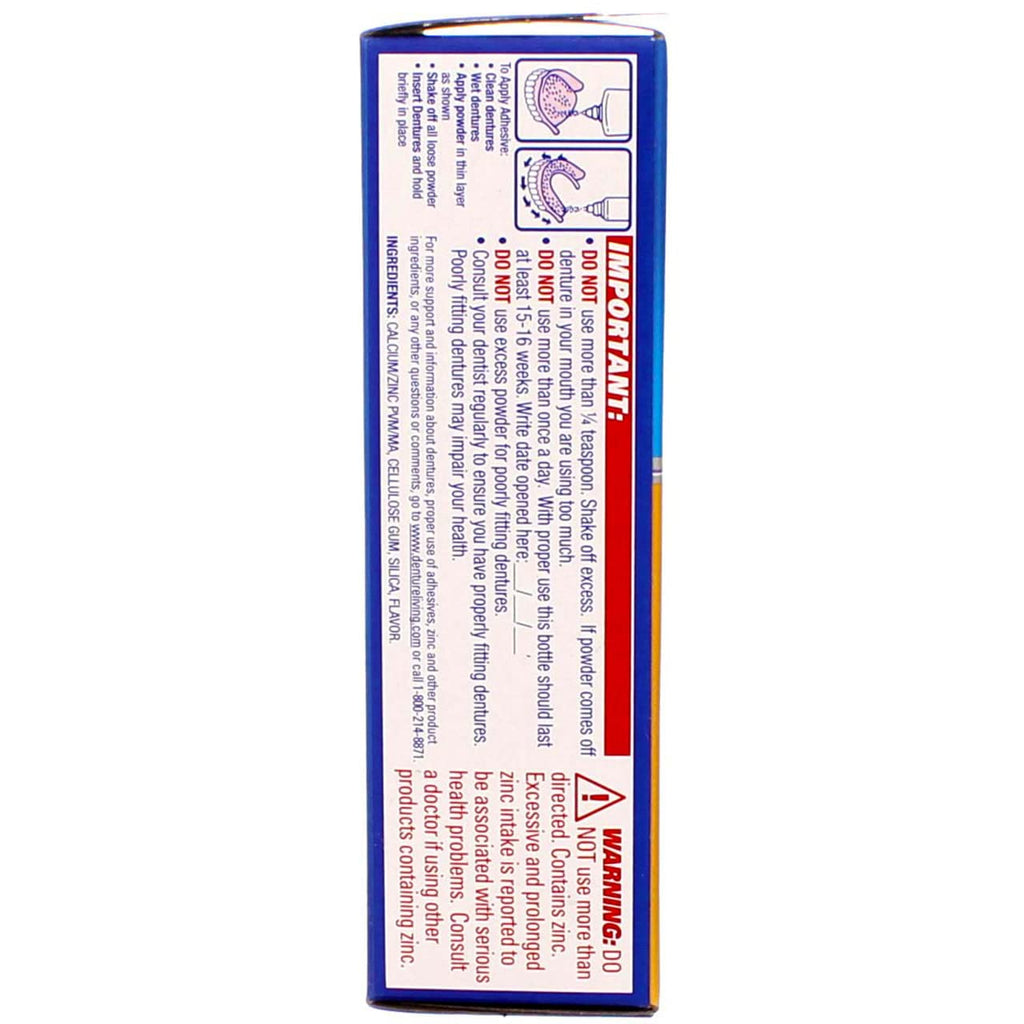 Fixodent Extra Hold Denture Adhesive Powder, 2.7 Ounce