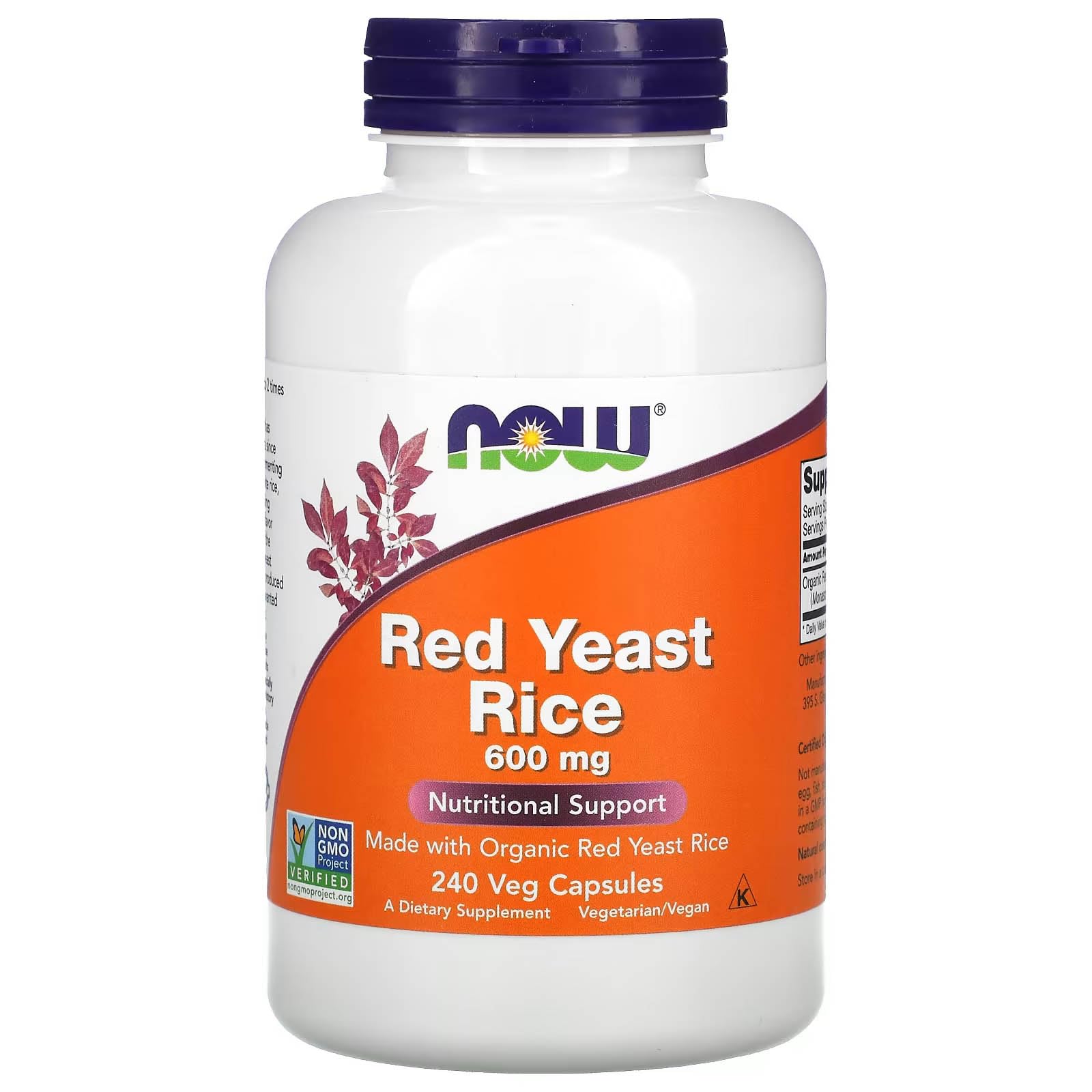 Buy now NOW Foods Red Yeast Rice 600 mg, 240 Count (Pack of 1) at indiglob india