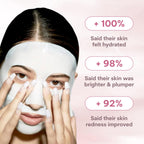 Bio-Collagen Face Mask Overnight – Hydrating Korean Sheet Mask – Niacinamide & Low Molecular Collagen – Firming & Smoothing Skincare for All Skin Types – 4 Masks