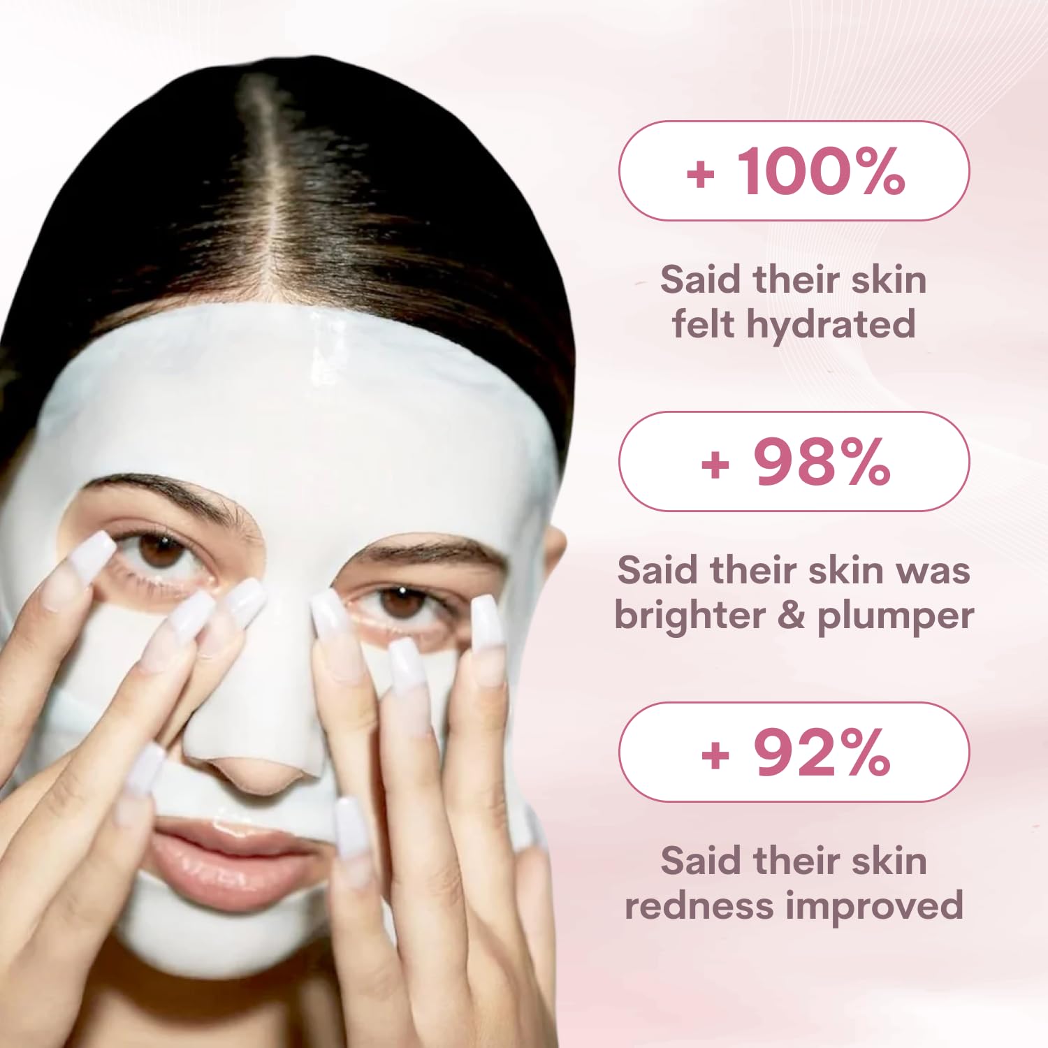 Bio-Collagen Face Mask Overnight – Hydrating Korean Sheet Mask – Niacinamide & Low Molecular Collagen – Firming & Smoothing Skincare for All Skin Types – 4 Masks