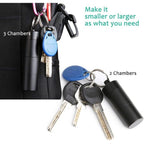 Buy now Opret Keychain Pill Holder, 3 Compartments Metal Small Pill Case, Waterproof Portable Travel Pill Box, Pill Container for Purse (Black) at indiglob india