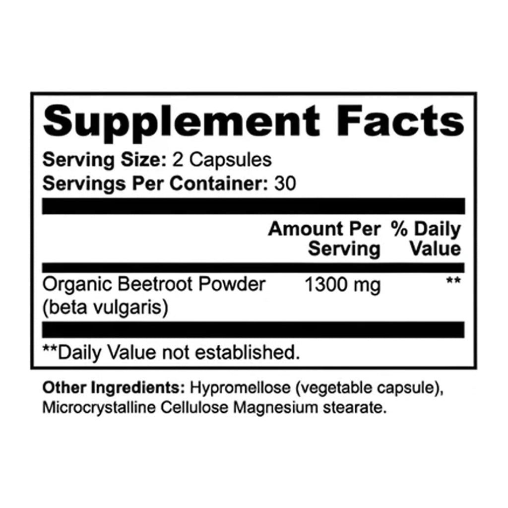 Morvyn Lemeli Beetroot 1300mg,Beet Root Capsules, 60 Capsules