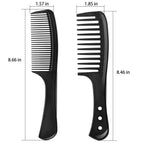 2-Pack Professional Comb Set - Wide + Fine Tooth