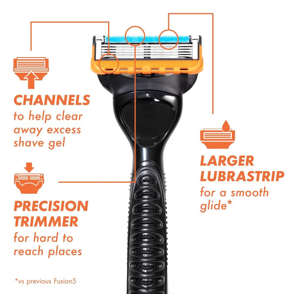 Buy now Gillette Fusion5 Razor Refills for Men, 8 Razor Blade Refills at indiglob india